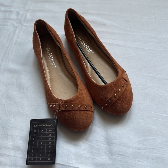 NWT MUSSHOE Round Toe Comfortable Slip On Women Flats - Picture 7 of 11